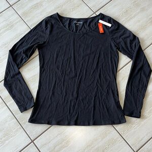 NWT Joe Fresh Black Basic Long Sleeve Small